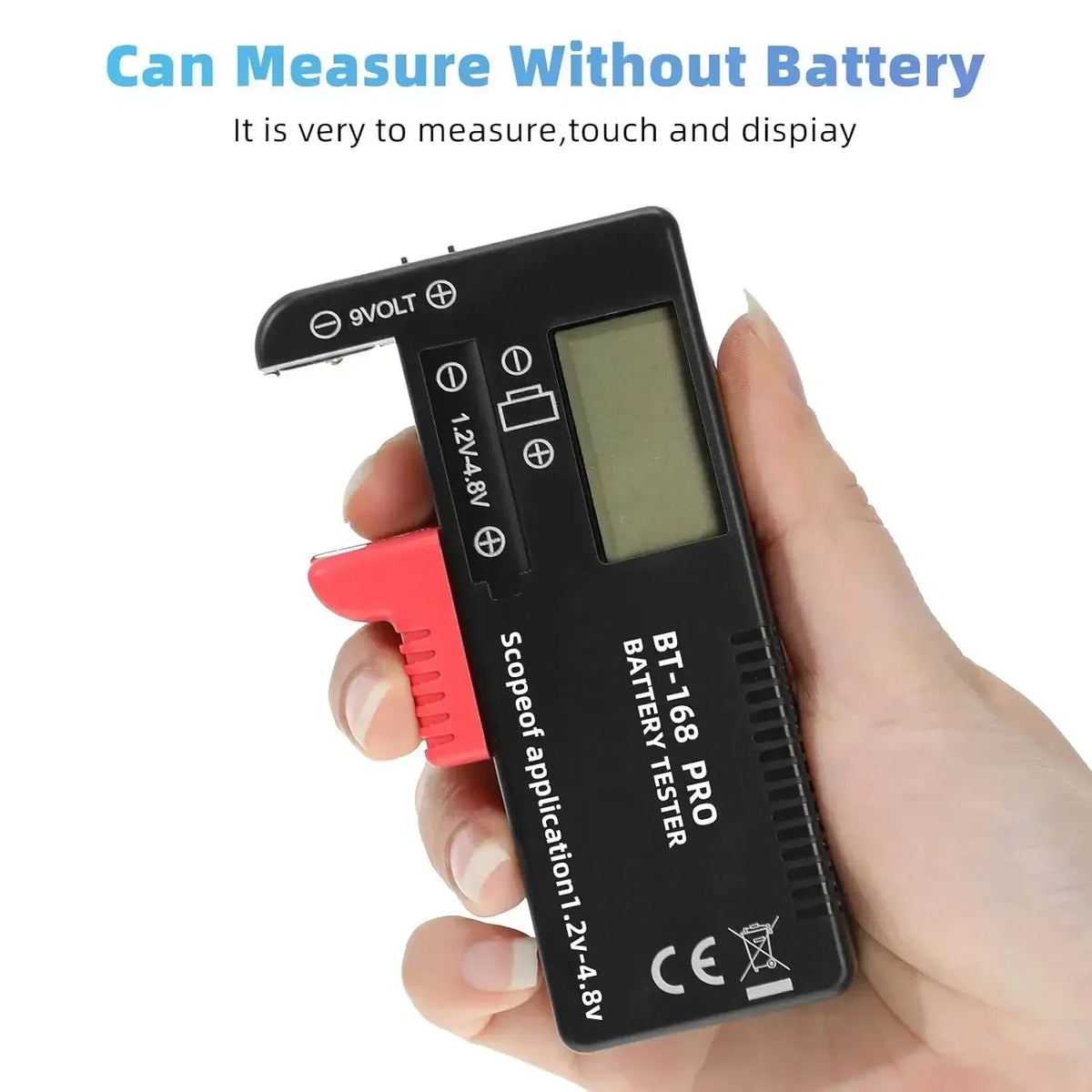BT-168 Universal Battery Tester – AA AAA 9V Button Cell Battery Tester P3