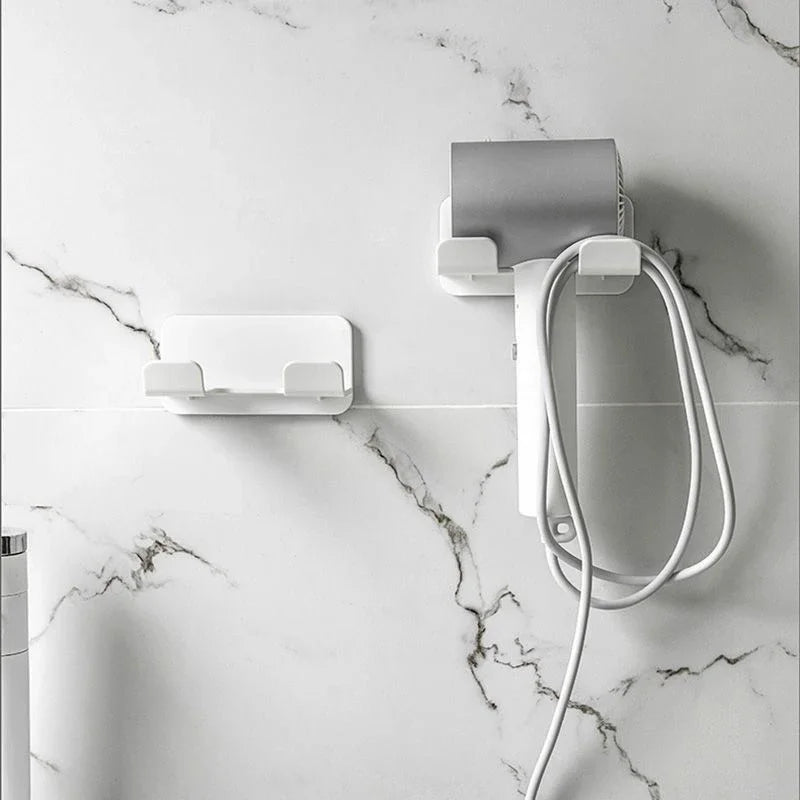 No-Drill Wall Mount Hair Dryer Holder – ABS Bathroom Rack Bathroom Storage Rack P3