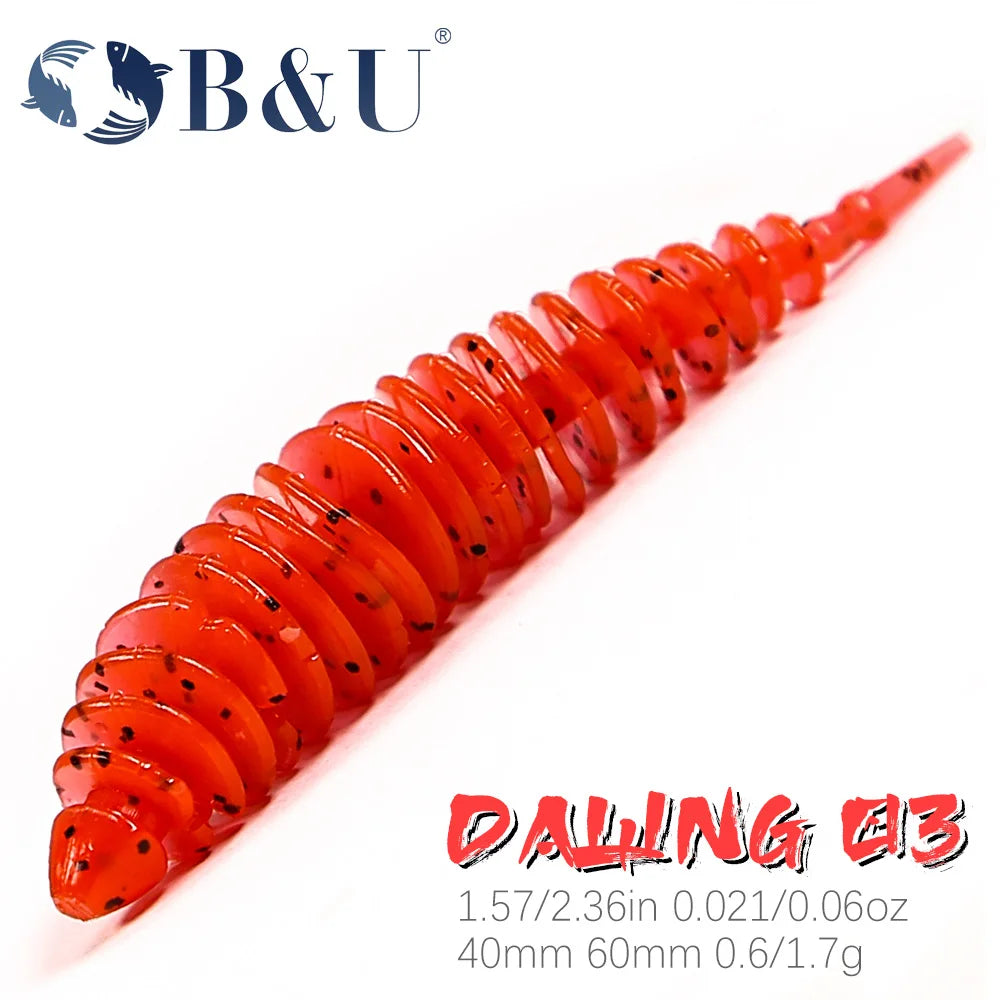 B&U Soft Shad Silicone Lures 40mm 60mm – Pike Bass Swimbait Soft Fishing Lure P3
