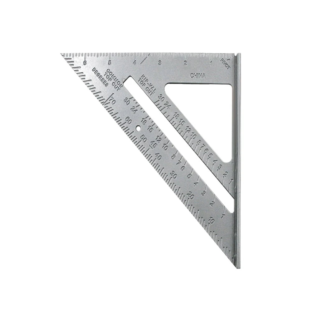 7-Inch Aluminium Set Square – 90° Carpenter's Measuring Tool Carpenter's Set Square P3 Silver
