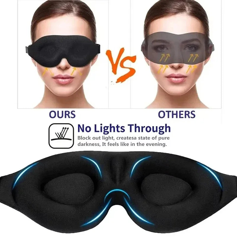 3D Sleep Eye Mask – Light Blocking, Breathable & Adjustable Sleep Eye Mask P3