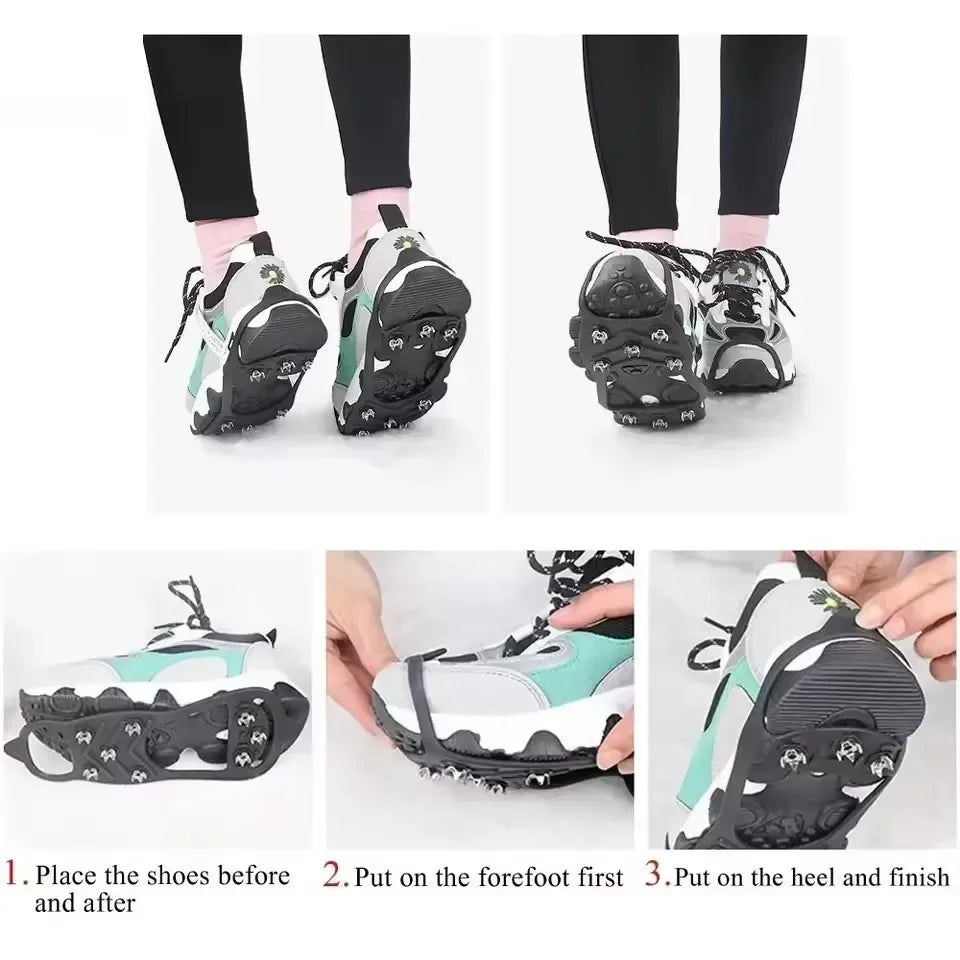 8-Spike Ice Crampons – Anti-Slip Winter Shoe Grippers Ice Crampons P3