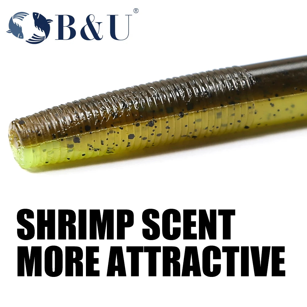 B&U Floating Senko Worms – Soft Plastic Bass Fishing Lure Soft Plastic Lure P3