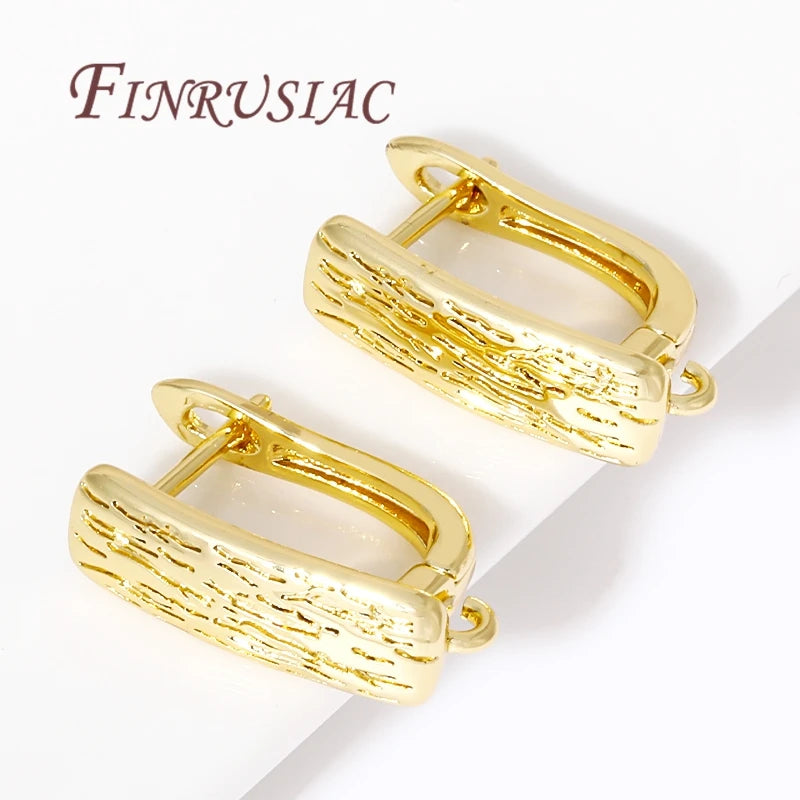 18K Gold Plated Brass Earring Hooks – DIY Jewelry Findings Earring Findings P3