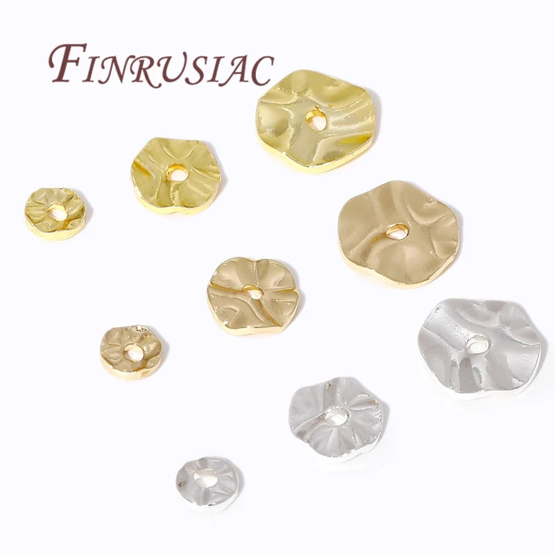 Gold Plated Wavy Spacer Beads – DIY Jewelry Making Findings Jewelry Making Beads P3