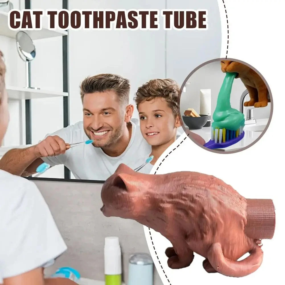 3D Printed Prank Cat Toothpaste Squeezer | Funny Gag Gift Novelty Gag Toy P3