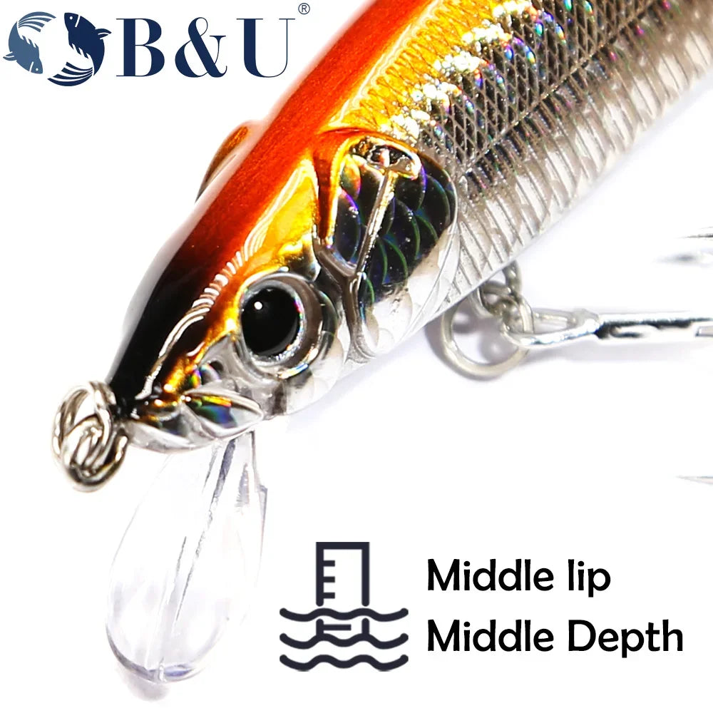 B&U 110mm Floating Minnow Jerkbait – Saltwater Freshwater Lure Fishing Hard Lure P3