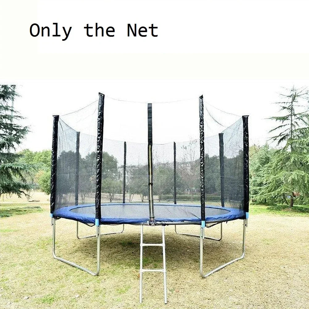 Trampoline Safety Net Replacement 4–8 ft | 6 Poles PE Enclosure Trampoline Safety Net P3