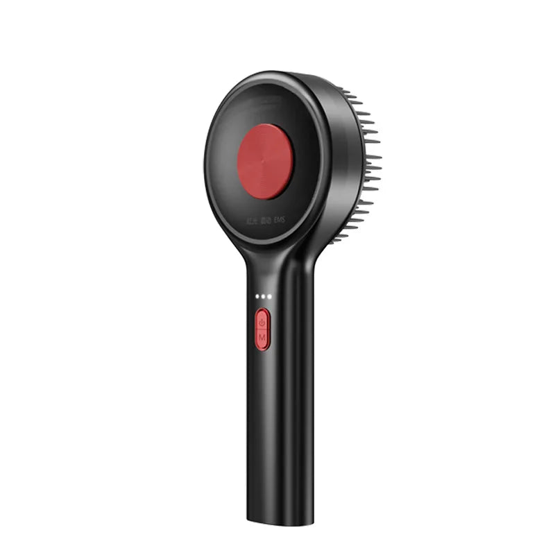 Electric Scalp Massager Brush – Red Light & Oil Applicator Scalp Massager Brush P3 Black USB Type-C