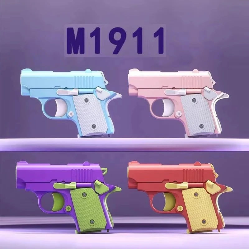 3D Printed Gravity Mini Fidget Pistol Toy | Novelty Gift Novelty Fidget Toy P3
