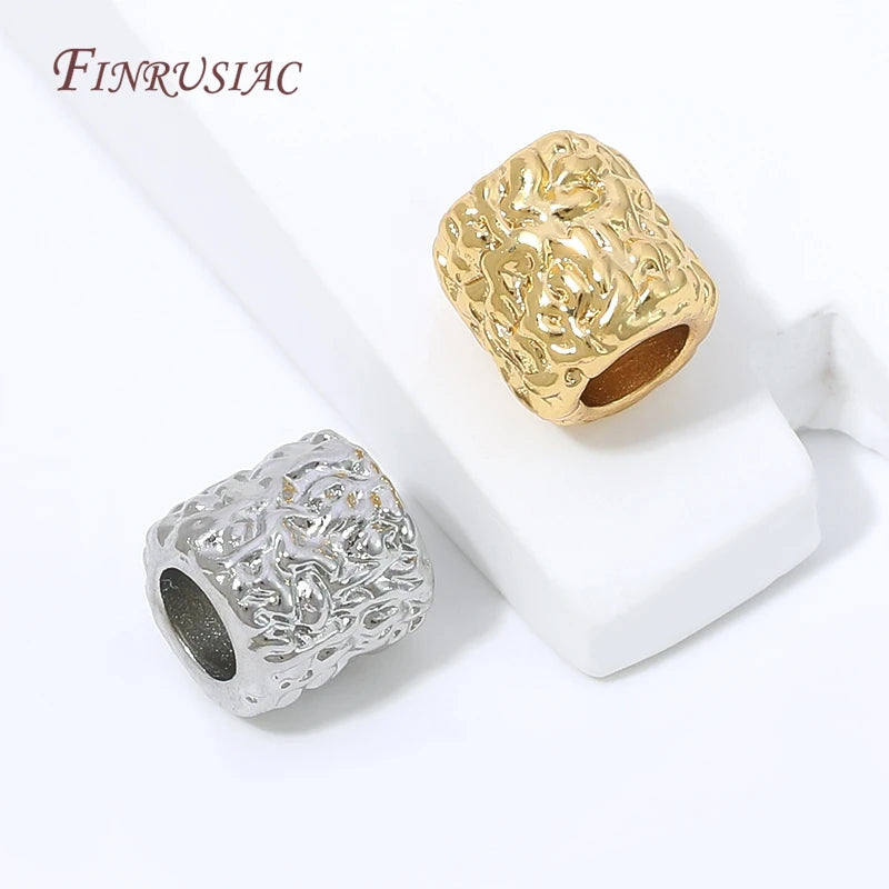 18K Gold Plated Tube Spacer Beads | DIY Jewelry Making Findings Jewelry Making Beads P3