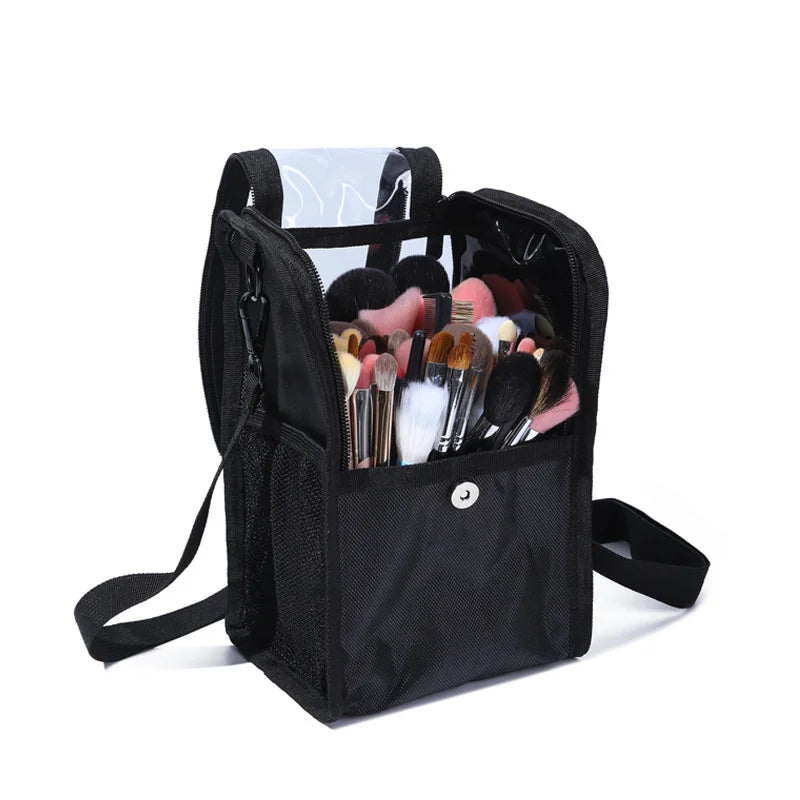 Stand-Up Makeup Brush Organizer Bag with Strap | Artist Case Makeup Brush Organizer P3