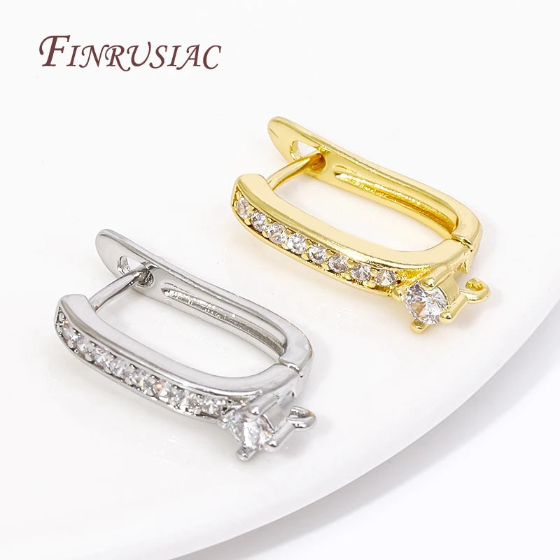18K Gold Plated Earring Hooks – DIY Jewelry Findings | FINRUSIAC Earring Hooks Findings P3