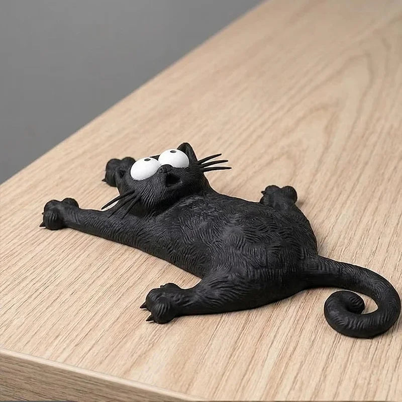 Cute Black Cat Fridge Magnet | Cartoon Home Decor Sticker Decorative Fridge Magnet P3