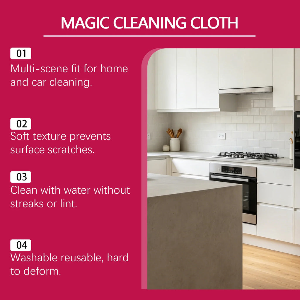 Microfiber Cleaning Cloths 5-Pack | Streak-Free, Scratch-Free Microfiber Cleaning Cloth P3