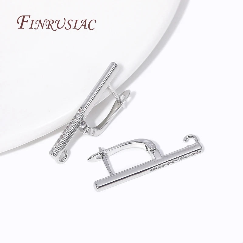 18K Gold Plated Zircon Earring Hooks | DIY Jewelry Findings Earring Hooks Findings P3