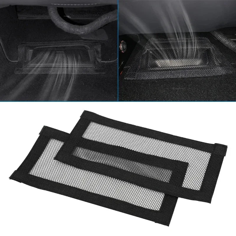 Tesla Model 3/Y Under-Seat Air Vent Protective Mesh Cover 2-Pack Car Vent Cover P3