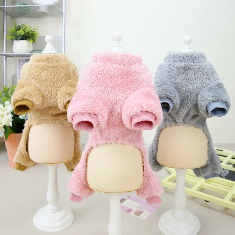Winter Fleece Dog Jumpsuit Pajamas – Small & Medium Dogs Dog Jumpsuit Pajamas P3