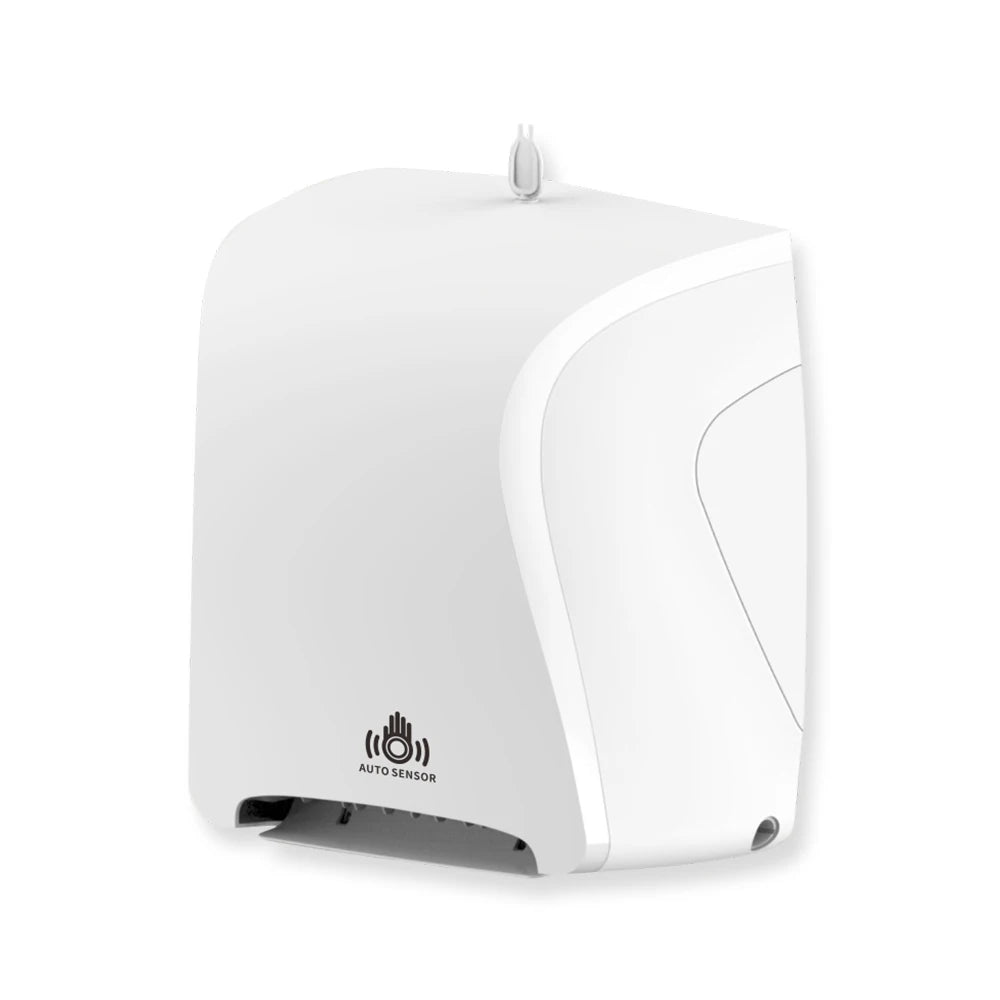 Touchless Auto-Cut Sensor Paper Towel Dispenser Wall Mount Paper Towel Dispenser P3 White No plug