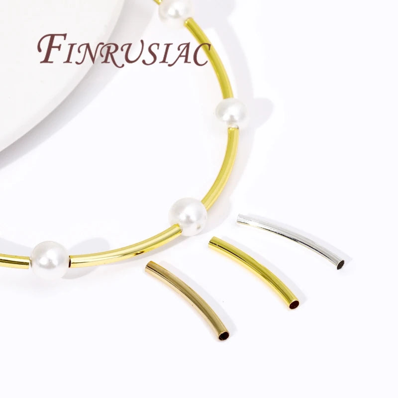 18K Gold Plated Tube Spacer Beads – DIY Jewelry Connectors Jewelry Spacer Beads P3