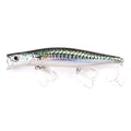 B&U Floating Minnow Jerkbait Lure – Saltwater Bass & Pike 3D Fishing Jerkbait Lure P3 green 1pc-124mm-23.4g