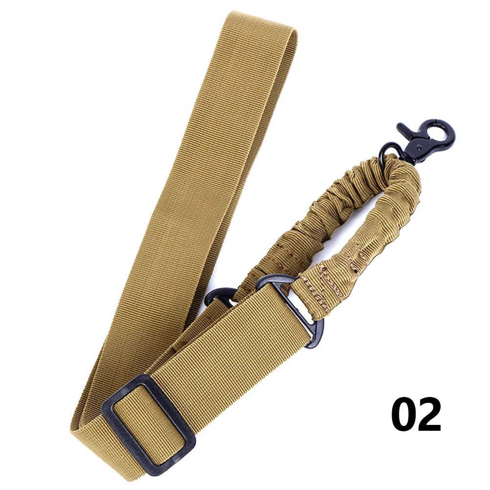 3-Point Tactical Gun Sling – Adjustable Airsoft Rifle Strap Tactical Gun Sling P3 Single Point-Mud