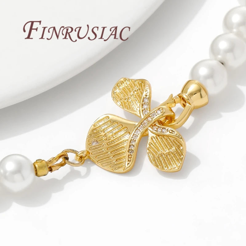 18K Gold Plated Magnetic Clasp | Pearl Bracelet Necklace DIY Jewelry Clasp Findings P3