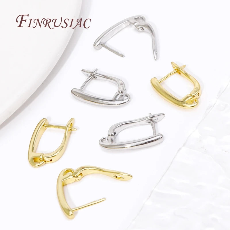18K Gold Plated Earring Hooks – DIY Jewelry Findings | FINRUSIAC Earring Hooks Findings P3