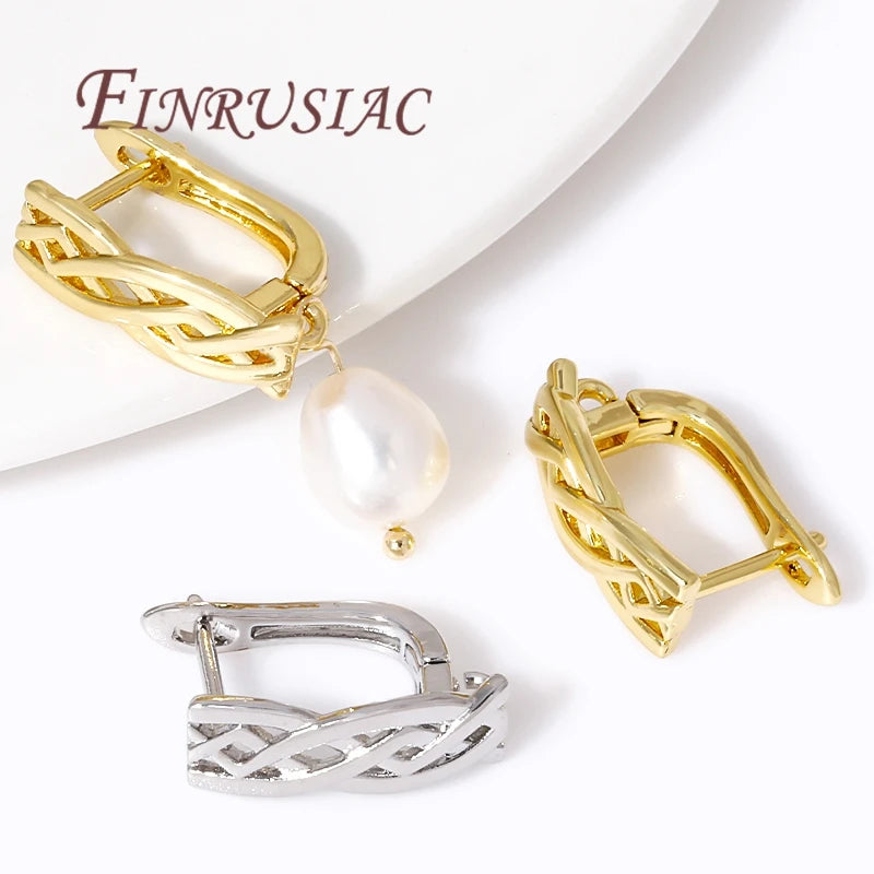 18K Gold Plated Brass Earring Hooks – DIY Jewelry Findings Earring Findings P3