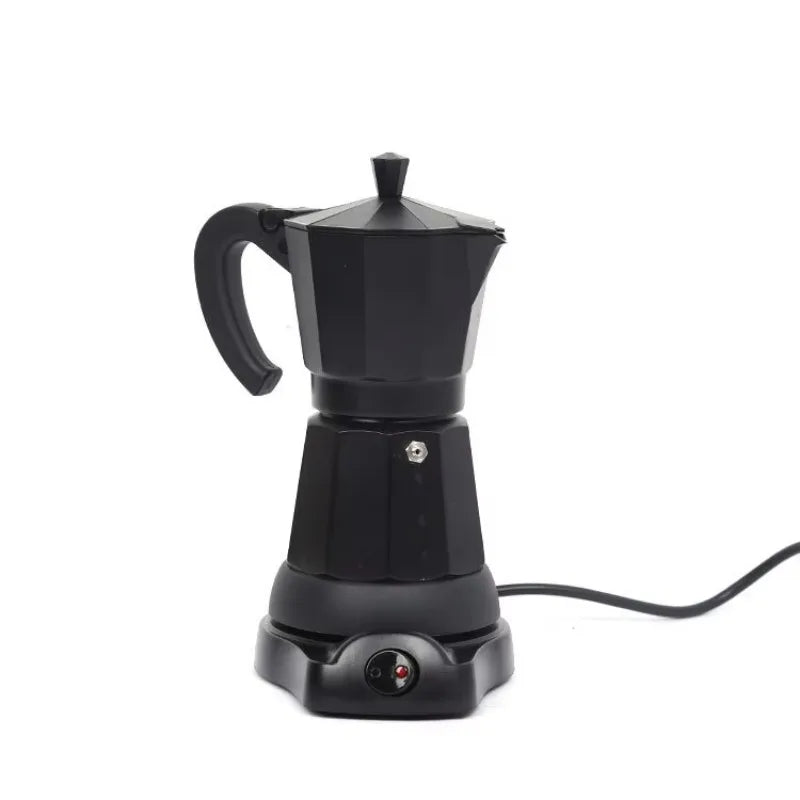 DUTRIEUX 6-Cup Electric Aluminum Moka Pot | Leak-Proof Coffee Maker Electric Moka Pot P3