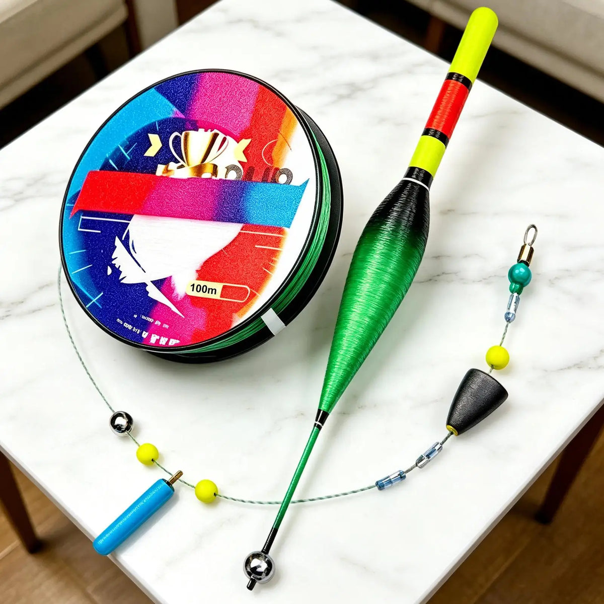 100m Automatic Bobber Fishing Line Set with Float | Nylon Bobber Fishing Line Set P3