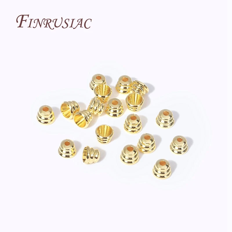 18K Gold Plated Brass Bead Caps Cone | DIY Tassel Jewelry Findings Jewelry Making Findings P3