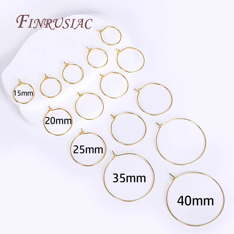 18K Gold Plated Earring Settings & Findings – DIY Jewelry Kit Earring Findings P3