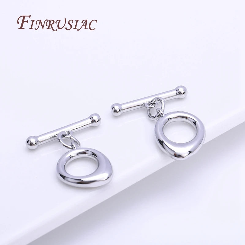 18K Gold Plated Droplet OT Toggle Clasp – Brass DIY Jewelry Jewelry Toggle Clasp P3