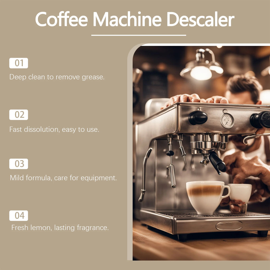 Jue-Fish Coffee Machine Descaler & Cleaning Agent 100ml Coffee Machine Descaler P3