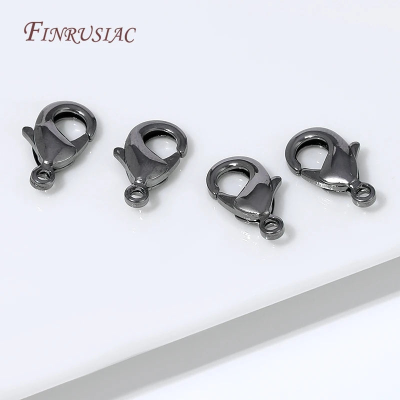 Black Gun Plated Lobster Claw Clasp – Brass DIY Jewelry Clasp Jewelry Clasp Finding P3