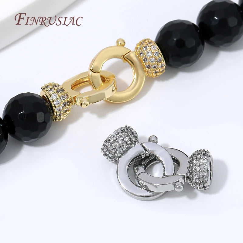 18K Gold Plated Pave CZ Clasp Connector | DIY Jewelry Findings Jewelry Clasp Connector P3