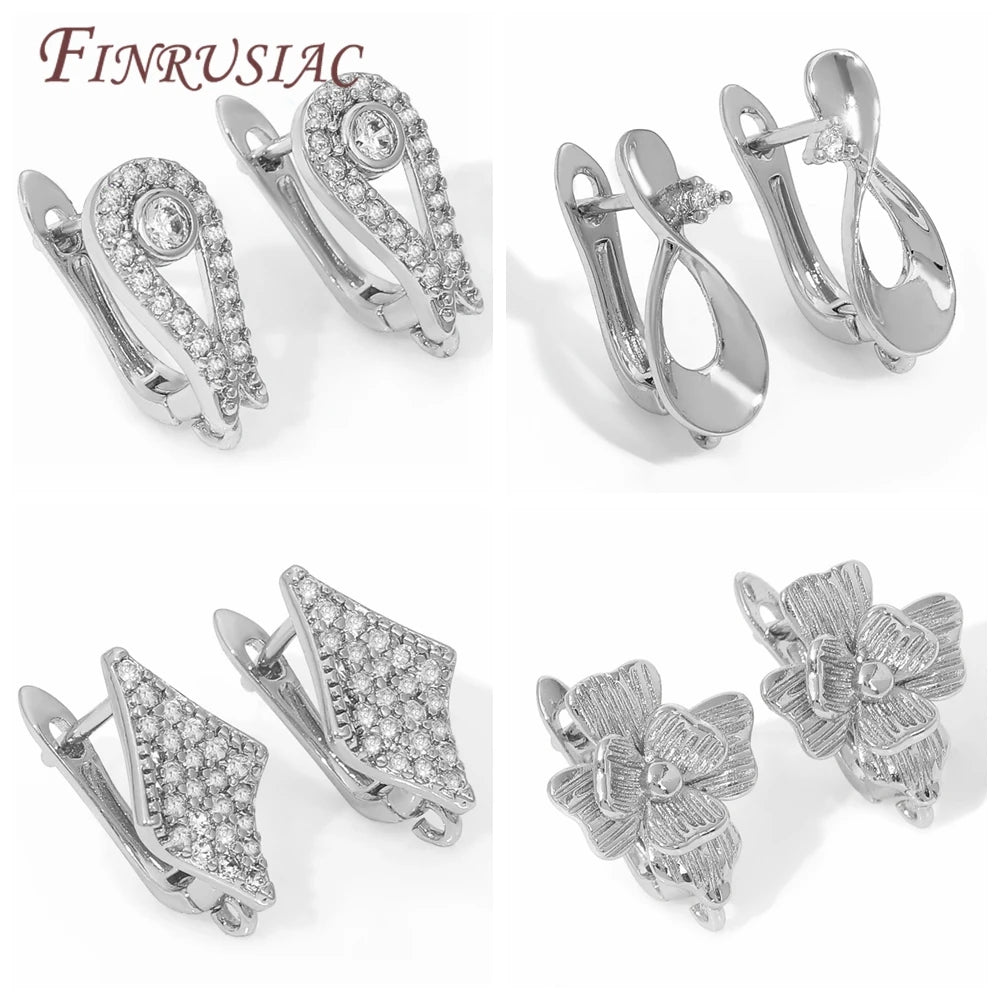 18K Gold Plated Brass Earring Hook Clasps | DIY Earwires Earring Hook Clasps P3