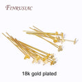 Butterfly Flat Head Pins 18K Gold Plated – 30mm & 40mm DIY Jewellery Jewelry Making Pins P3 18K Real Gold Plated 30mm-20 Pieces