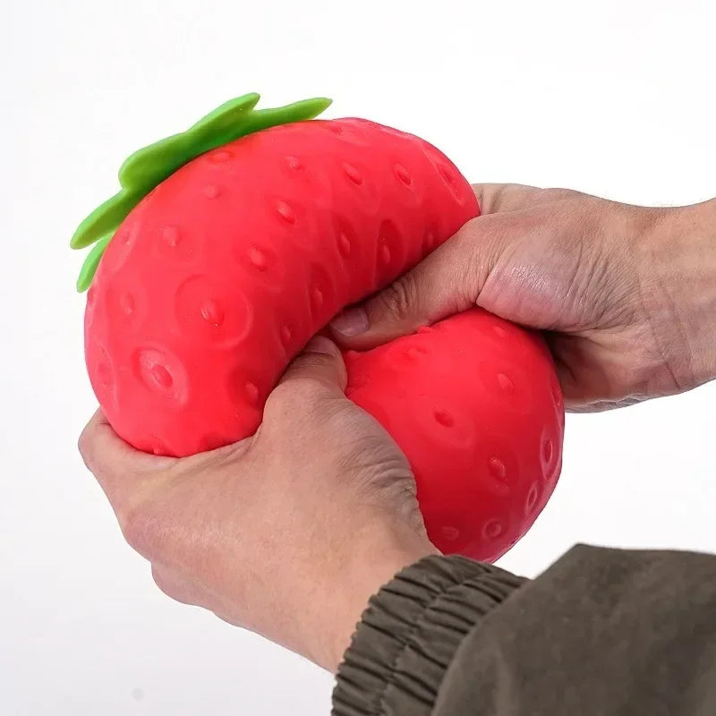 Giant Strawberry Squishy Toy – Slow Rising Fidget Squeeze Ball Fidget Squishy Toy P3