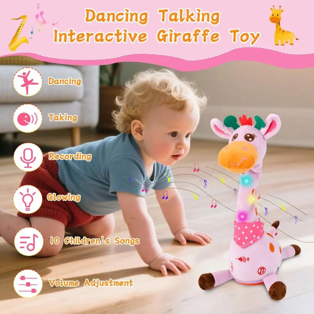 Dancing Talking Giraffe Plush Toy – Sings, Glows & Repeats Interactive Plush Toy P3