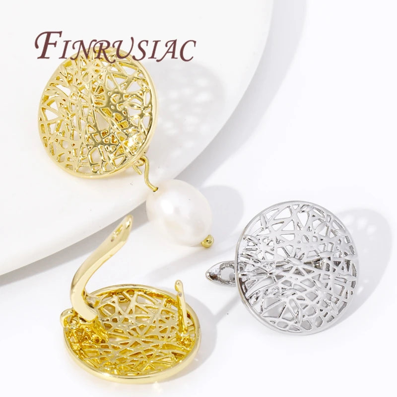 18K Gold Plated Brass Earring Hooks – DIY Jewelry Findings Earring Findings P3