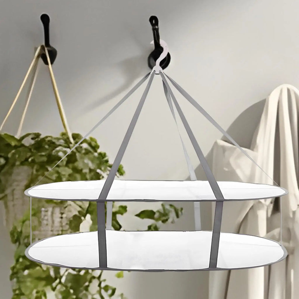 Foldable Mesh Clothes Drying Rack – 2 or 3 Layer Flat Hanger Clothes Drying Rack P3