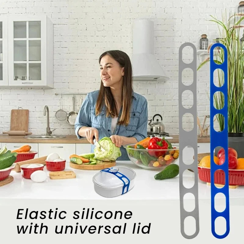 Silicone Elastic Strap Band – Pot Lid & Lunch Box Holder 54cm Kitchen Organizer Strap P3