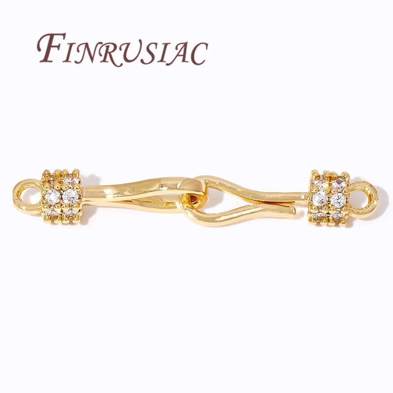 18K Gold Plated Jewelry Connectors | Bracelet & Necklace Clasps Jewelry Findings Connectors P3