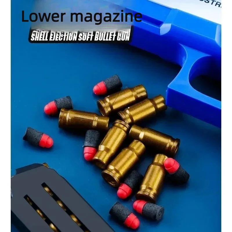 Shell Ejecting Soft Bullet Toy Pistol – Kids Outdoor Gift Toy Pistol P3