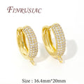 Rhodium Plated Earring Hooks & Clasps – DIY Jewelry Findings Earring Hook Findings P3 18K Real Gold Plated 1 pair