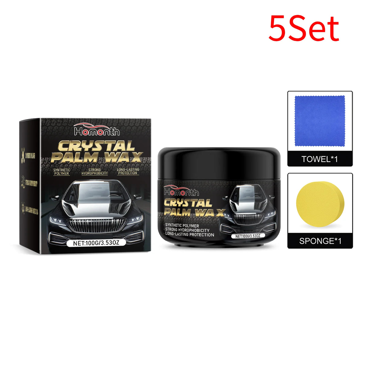 Car Scratch Polishing Paste & Paint Restoration Kit Car Polishing Paste P3 5Set