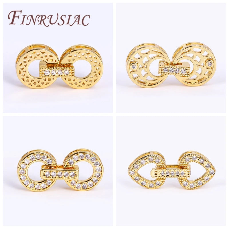 18K Gold Plated Clasp – Bracelet & Necklace DIY Connector Jewelry Clasp Connector P3