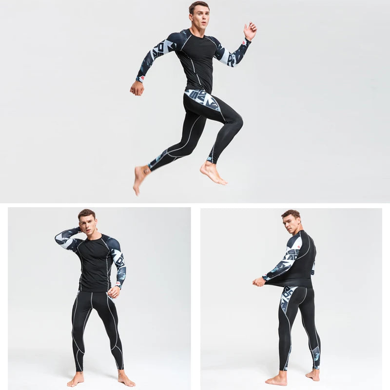 Men's Thermal Compression Sportswear Set – Long Johns & Leggings Compression Sportswear Set P3